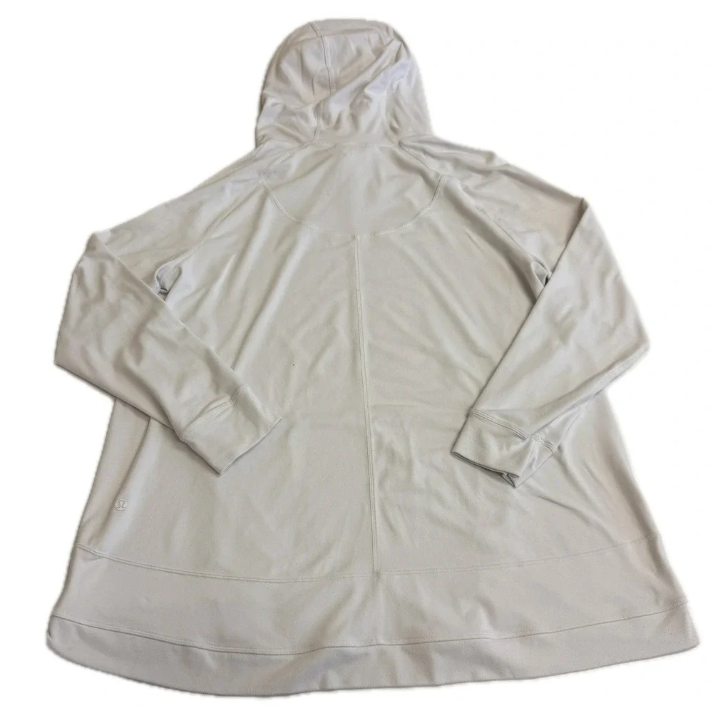 Lululemon Hoodie Womens 12 White Hooded Pullover‎ Athleisure Yoga